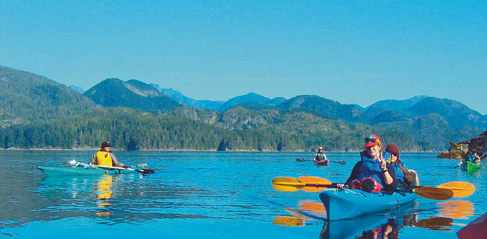 Kayaking im Sprachaufenthalt